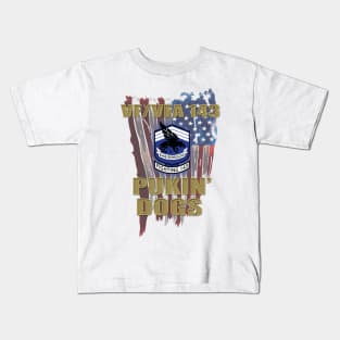 143 Crest Distressed Flag Kids T-Shirt